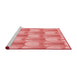 Sideview of Machine Washable Transitional Pastel Pink Rug, wshpat3235rd