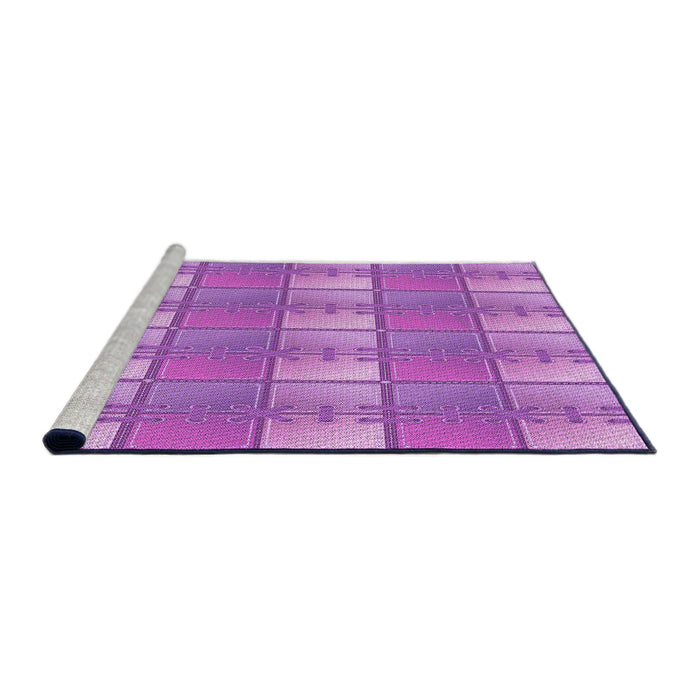 Sideview of Machine Washable Transitional Violet Purple Rug, wshpat3236pur