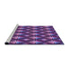 Sideview of Machine Washable Transitional Purple Rug, wshpat3239pur