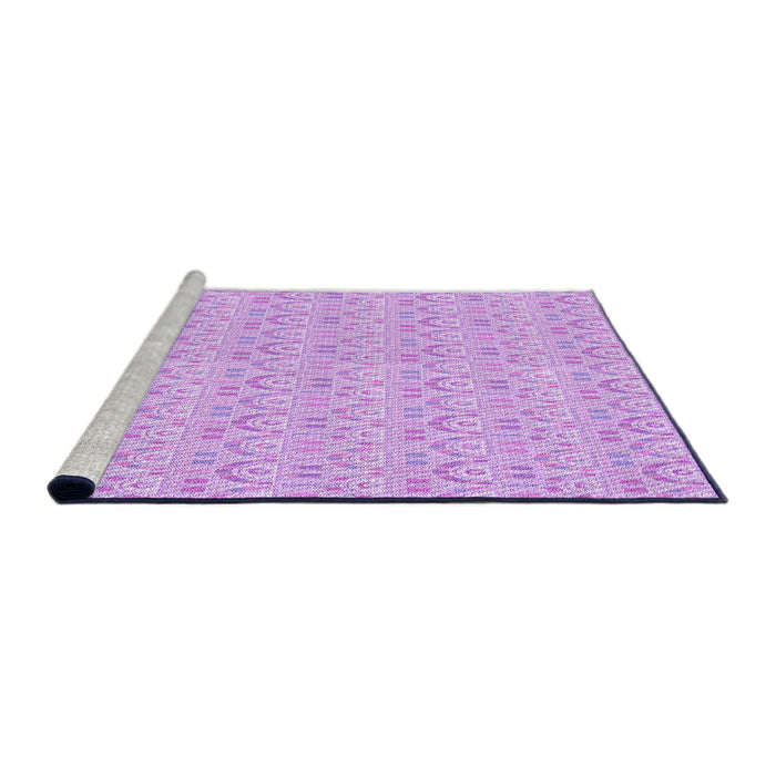 Sideview of Machine Washable Transitional Purple Rug, wshpat3240pur