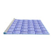 Sideview of Machine Washable Transitional Pastel Blue Rug, wshpat3241blu