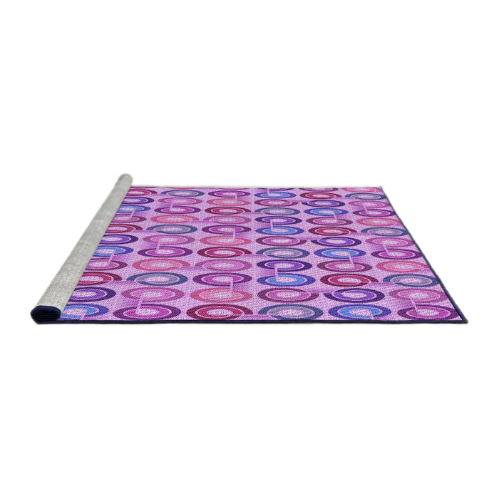 Sideview of Machine Washable Transitional Violet Purple Rug, wshpat3242pur