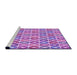 Sideview of Machine Washable Transitional Violet Purple Rug, wshpat3242pur