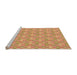 Sideview of Machine Washable Transitional Yellow Orange Rug, wshpat3243org