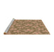 Sideview of Machine Washable Transitional Light Brown Rug, wshpat3244brn