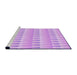 Sideview of Machine Washable Transitional Purple Rug, wshpat3246pur