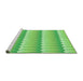 Sideview of Machine Washable Transitional Emerald Green Rug, wshpat3248grn