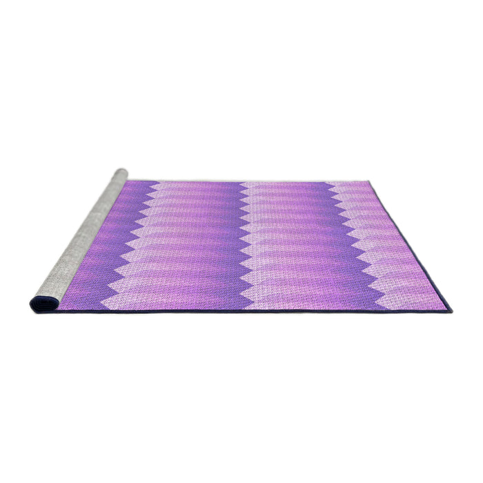 Sideview of Machine Washable Transitional Pastel Purple Pink Rug, wshpat3248pur