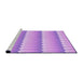 Sideview of Machine Washable Transitional Pastel Purple Pink Rug, wshpat3248pur