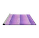 Sideview of Machine Washable Transitional Purple Rug, wshpat3249pur