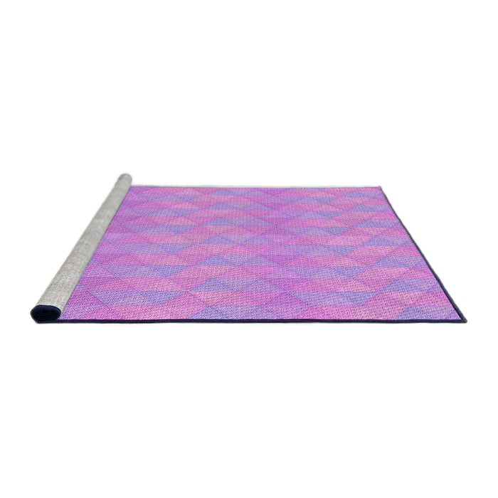Sideview of Machine Washable Transitional Violet Purple Rug, wshpat325pur