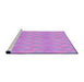 Sideview of Machine Washable Transitional Violet Purple Rug, wshpat325pur