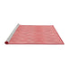 Sideview of Machine Washable Transitional Light Salmon Pink Rug, wshpat325rd