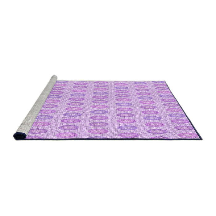 Sideview of Machine Washable Transitional Purple Rug, wshpat3250pur