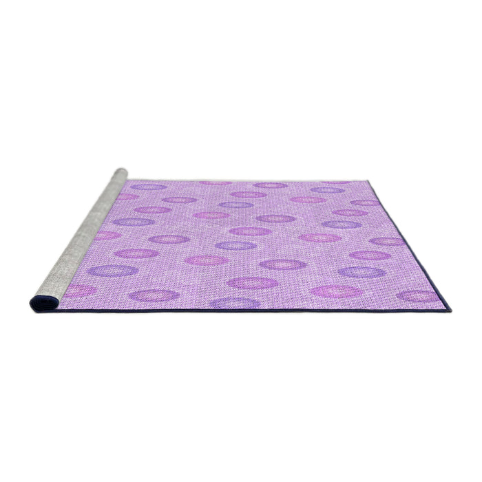 Sideview of Machine Washable Transitional Purple Rug, wshpat3251pur