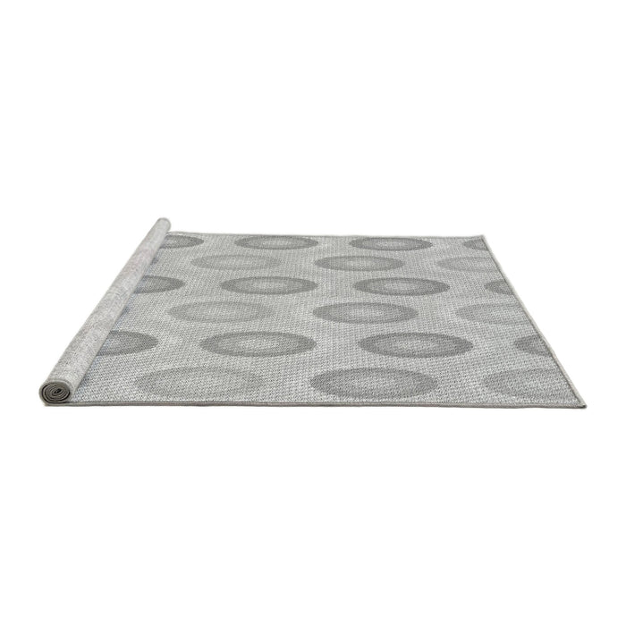 Sideview of Machine Washable Transitional Dark Gray Rug, wshpat3252gry