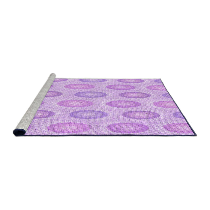 Sideview of Machine Washable Transitional Purple Rug, wshpat3252pur