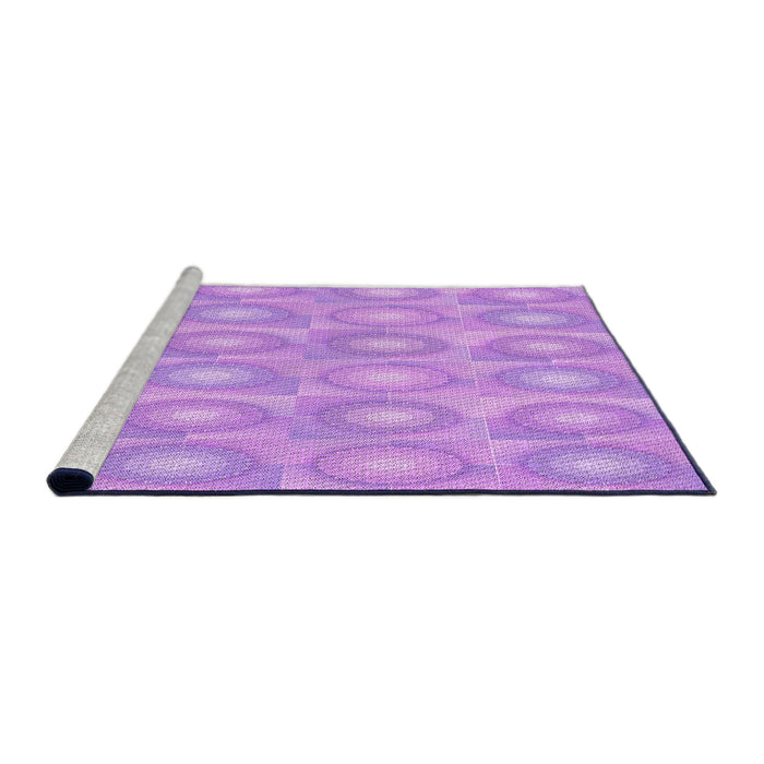 Sideview of Machine Washable Transitional Violet Purple Rug, wshpat3253pur