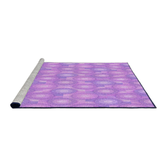 Sideview of Machine Washable Transitional Violet Purple Rug, wshpat3254pur