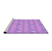 Sideview of Machine Washable Transitional Violet Purple Rug, wshpat3254pur