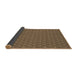 Thickness of Patterned Bronze Brown Rug, pat3255brn