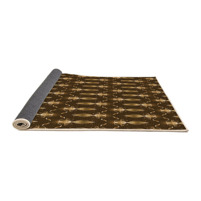 Thickness of Patterned Light Brown Rug, pat3256org