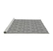 Sideview of Machine Washable Transitional Cloud Gray Rug, wshpat3257gry