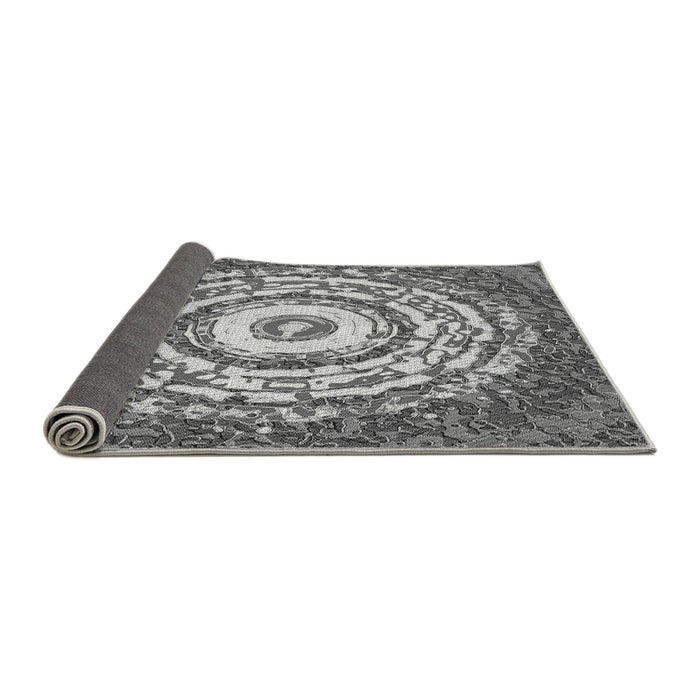 Thickness of Patterned Cloud Gray Rug, pat3259gry