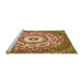 Sideview of Machine Washable Transitional Mahogany Brown Rug, wshpat3259org