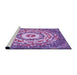Sideview of Machine Washable Transitional Dark Orchid Purple Rug, wshpat3259pur