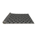 Thickness of Patterned Charcoal Black Rug, pat326gry