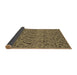 Thickness of Patterned Metallic Gold Rug, pat3262brn