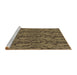 Sideview of Machine Washable Transitional Peru Brown Rug, wshpat3263brn