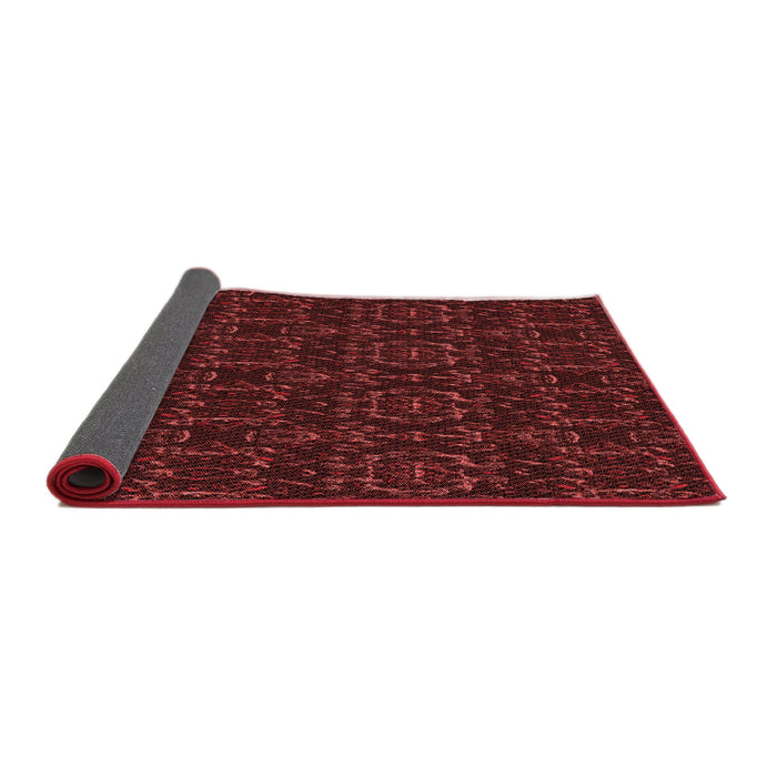 Thickness of Patterned Fire Brick Red Rug, pat3264rd