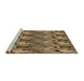 Sideview of Machine Washable Transitional Orange Rug, wshpat3265brn