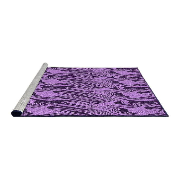 Sideview of Machine Washable Transitional Violet Purple Rug, wshpat3265pur