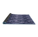 Thickness of Patterned Blue Rug, pat3266blu