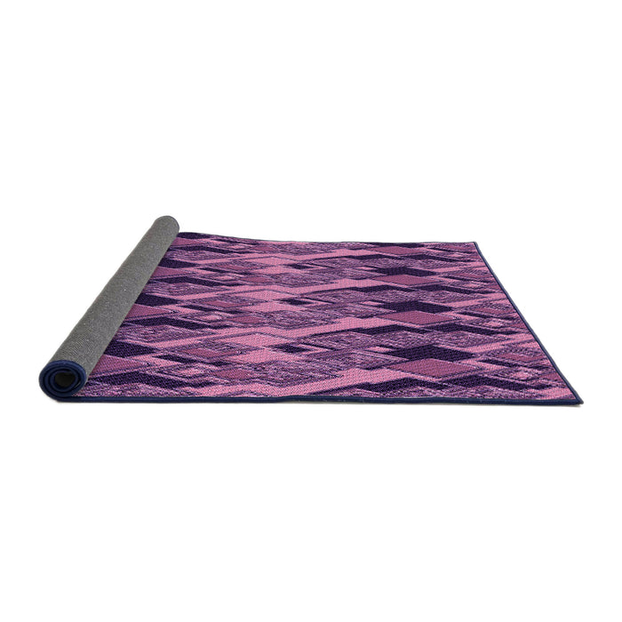 Thickness of Patterned Orchid Purple Rug, pat3266pur