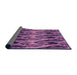 Thickness of Patterned Orchid Purple Rug, pat3266pur