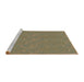 Sideview of Machine Washable Transitional Oak Brown Rug, wshpat3267brn