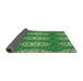 Thickness of Patterned Green Rug, pat3268grn