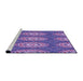 Sideview of Machine Washable Transitional Amethyst Purple Rug, wshpat3268pur