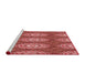 Sideview of Machine Washable Transitional Red Rug, wshpat3268rd