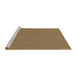 Sideview of Machine Washable Transitional Sienna Brown Rug, wshpat3271brn