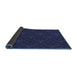 Thickness of Patterned Night Blue Rug, pat3275blu