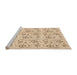 Sideview of Machine Washable Transitional Bronze Brown Rug, wshpat3276org