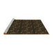 Sideview of Machine Washable Transitional Red Brown Rug, wshpat3277brn