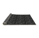 Thickness of Patterned Black Rug, pat3277gry