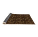 Thickness of Patterned Saddle Brown Rug, pat3277org