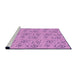 Sideview of Machine Washable Transitional Violet Purple Rug, wshpat3278pur